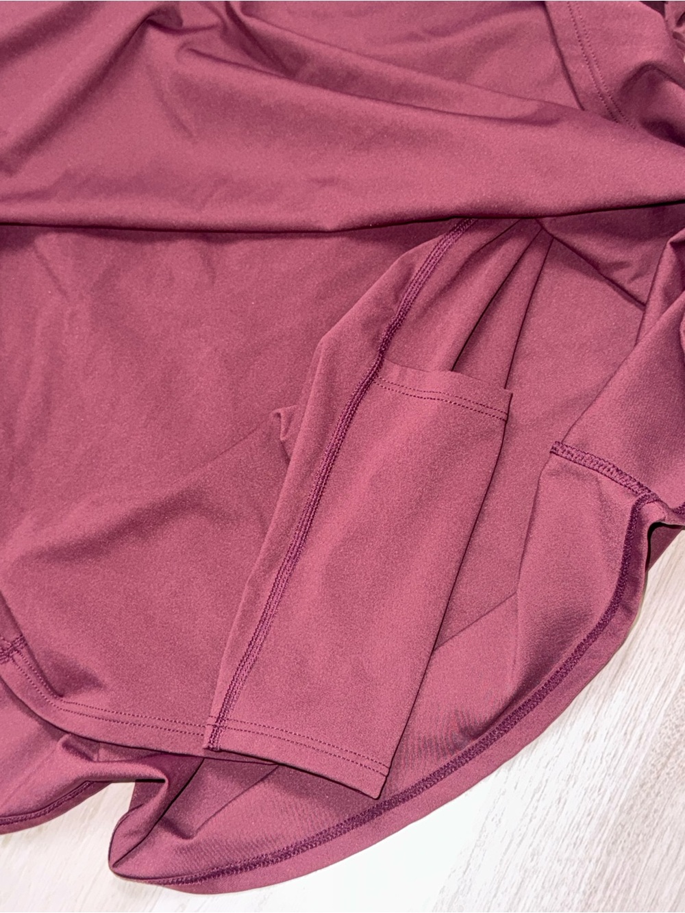 HALARA Twist-Front Burgundy Mini Dress - Picture 5 of 6